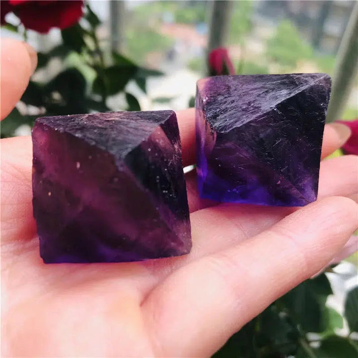 Rainbow Fluorite Octahedron