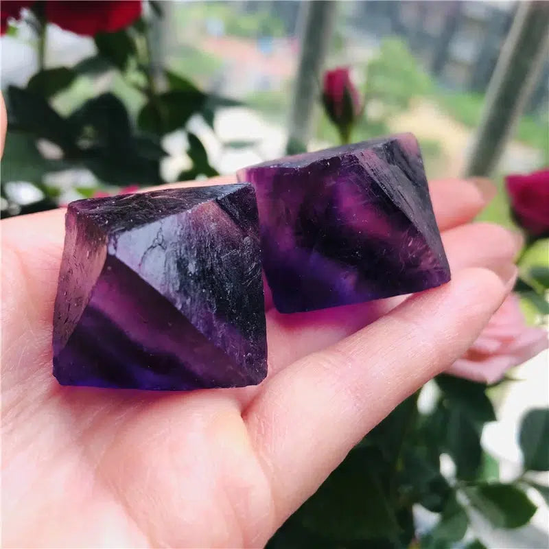 Rainbow Fluorite Octahedron