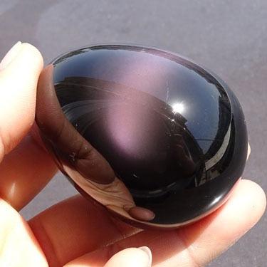 Rainbow Obsidian Egg Shape