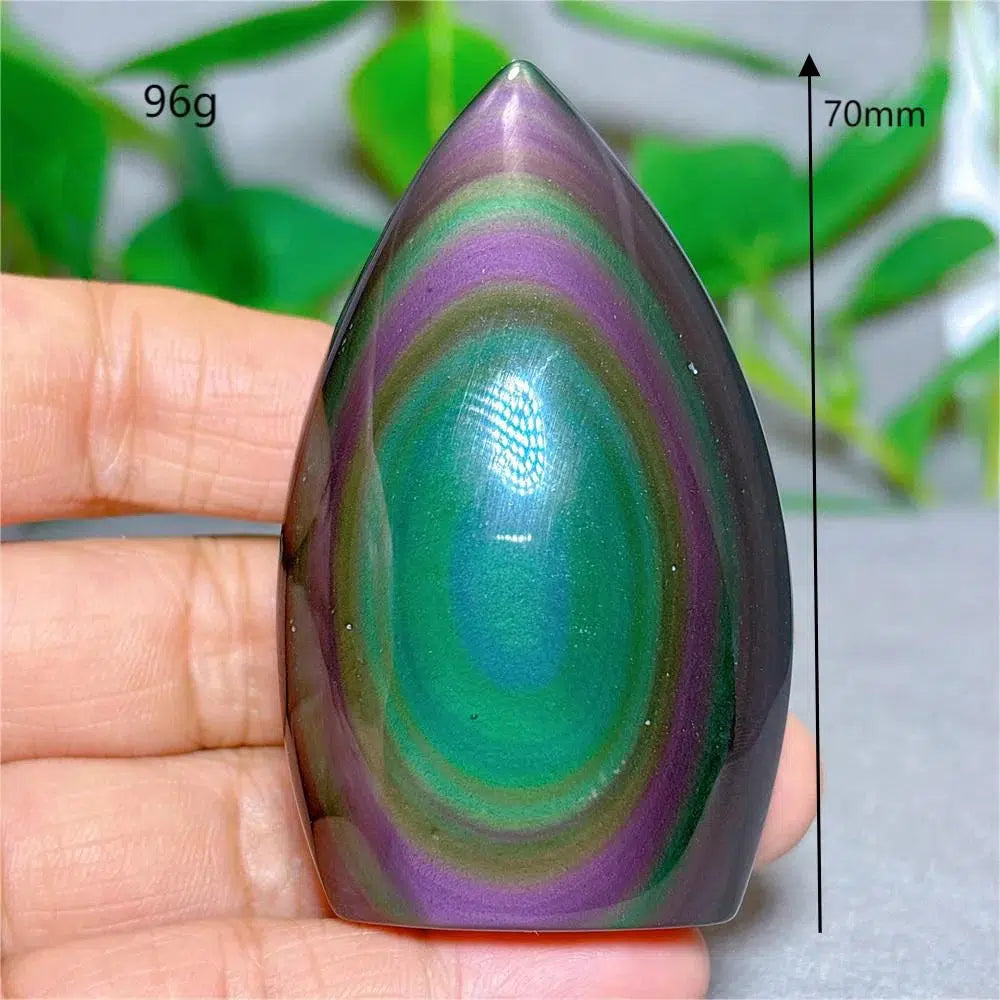 Rainbow Obsidian Freeform Torch