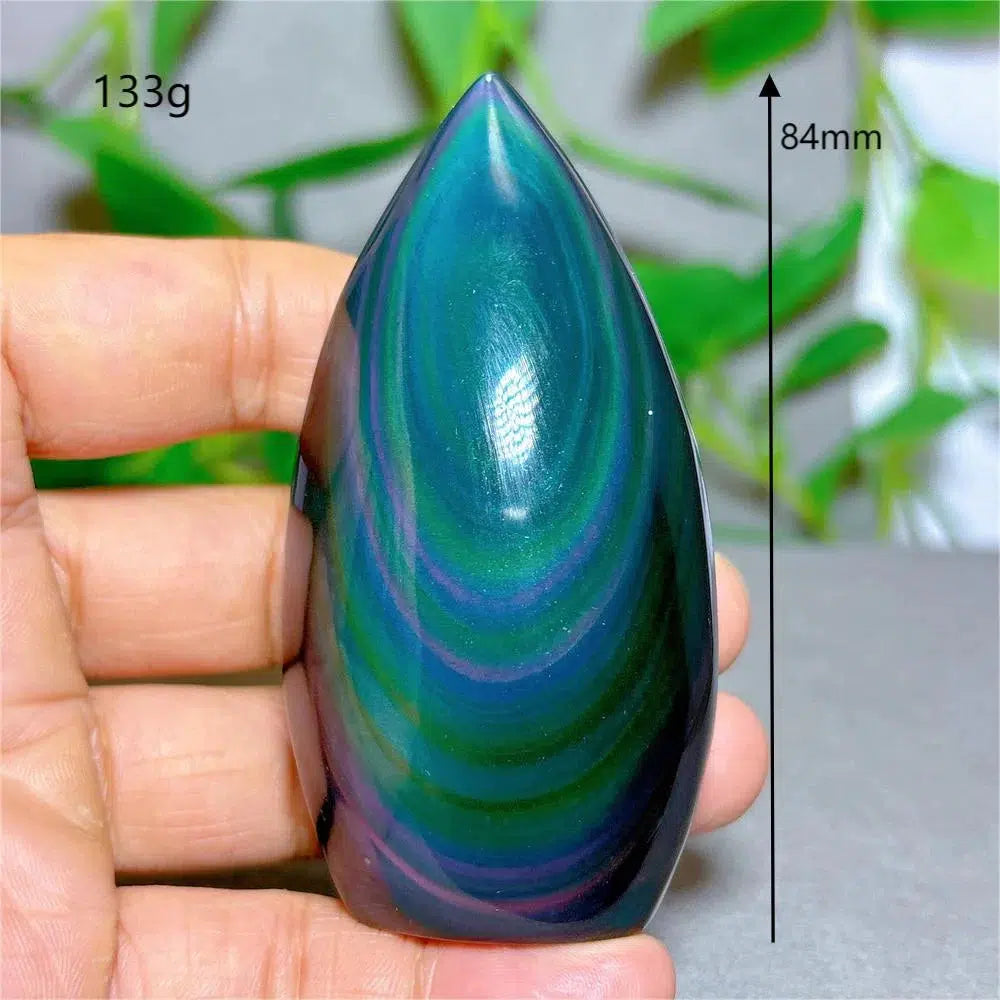 Rainbow Obsidian Freeform Torch