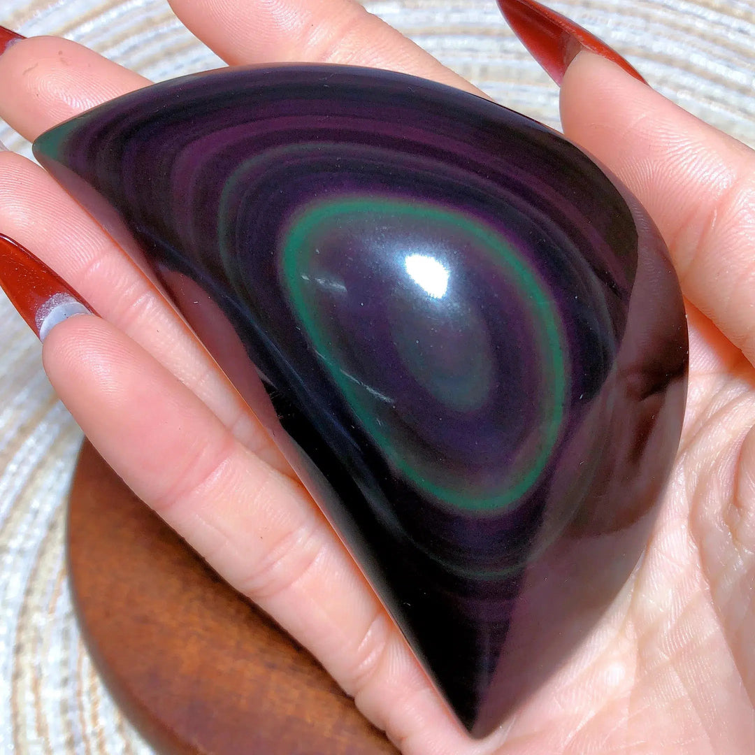 Rainbow Obsidian Moon Freeform