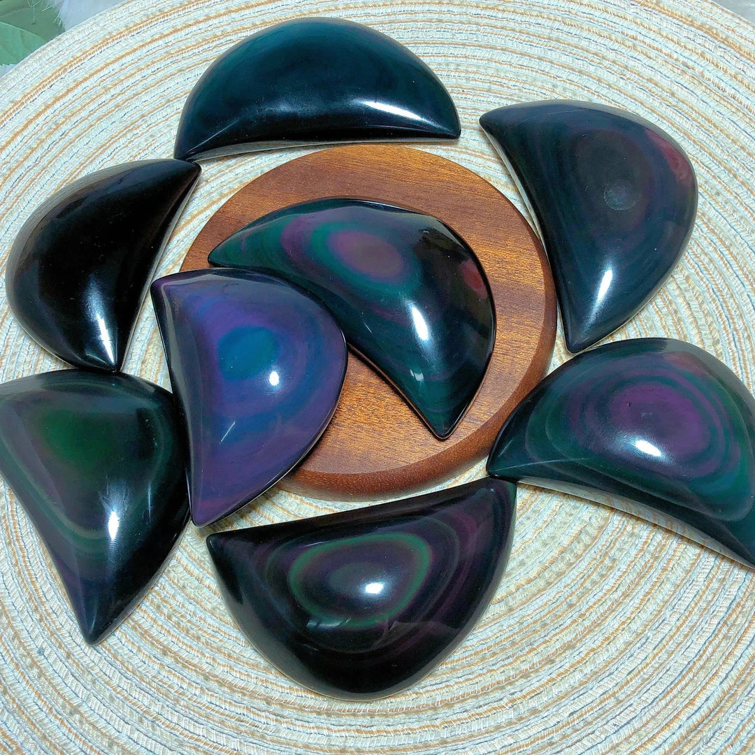 Rainbow Obsidian Moon Freeform