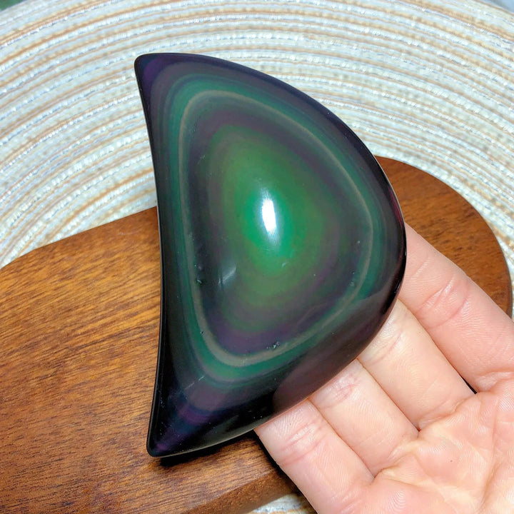 Rainbow Obsidian Moon Freeform