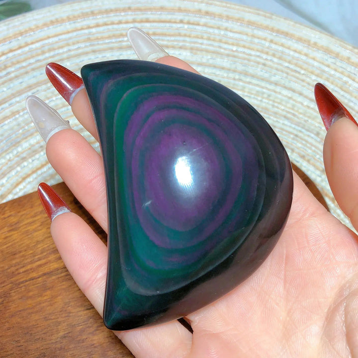 Rainbow Obsidian Moon Freeform