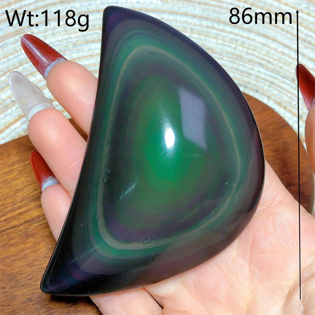 Rainbow Obsidian Moon Freeform