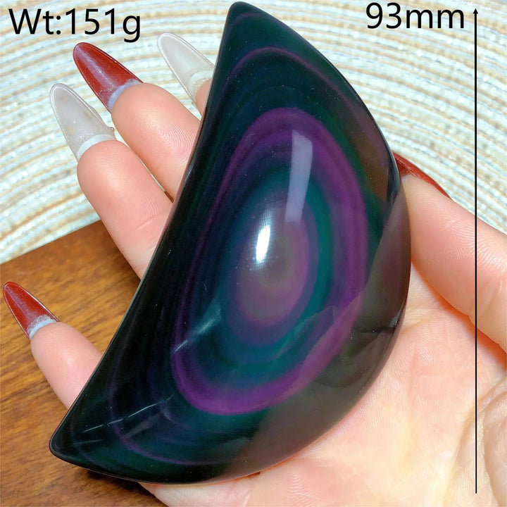 Rainbow Obsidian Moon Freeform