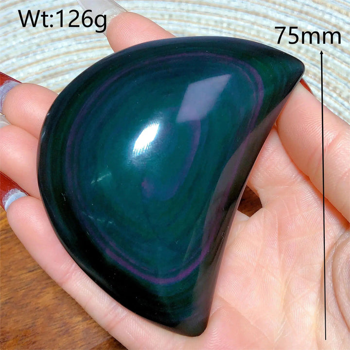 Rainbow Obsidian Moon Freeform