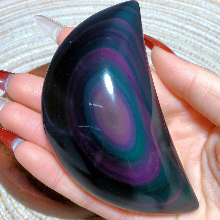 Rainbow Obsidian Moon Freeform