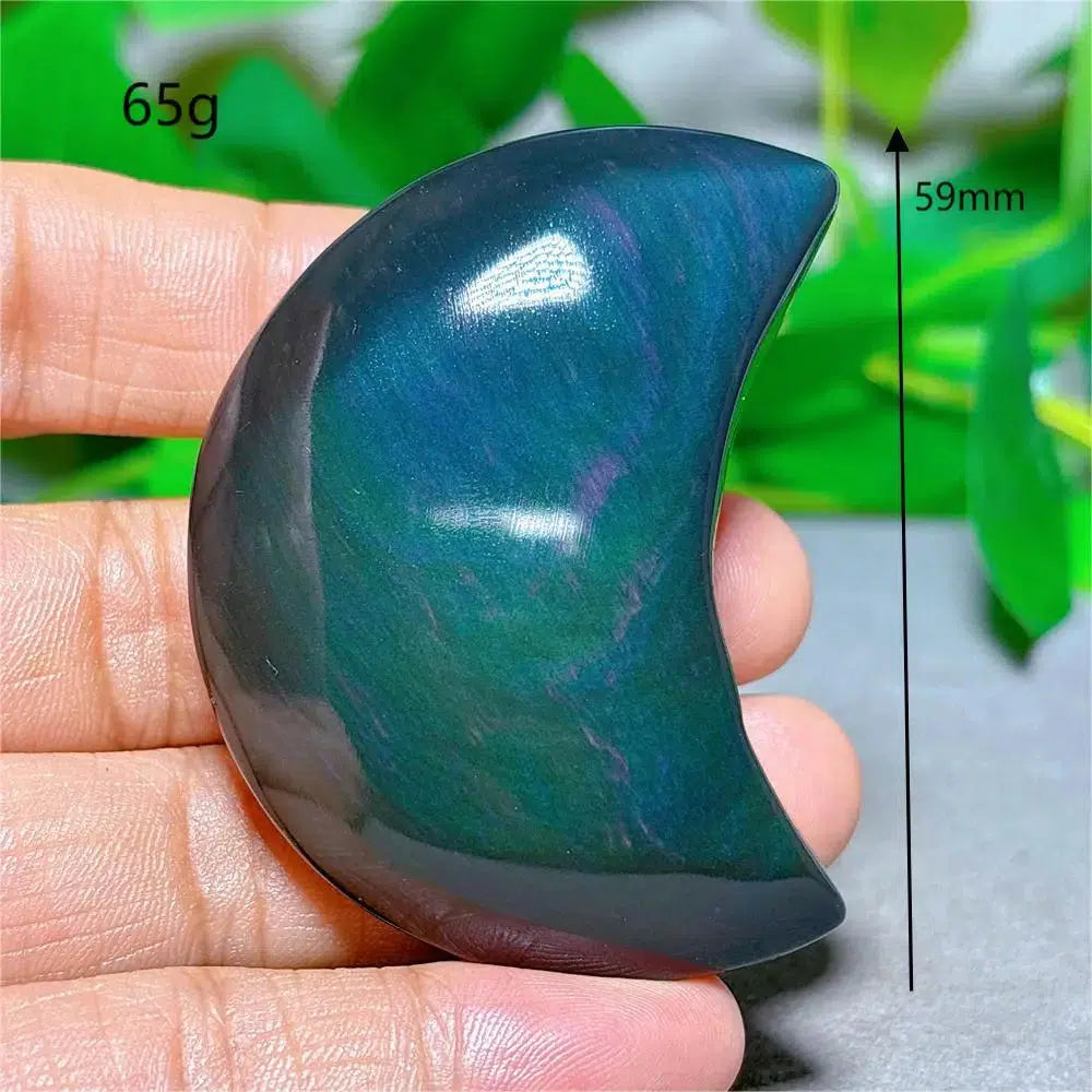 Rainbow Obsidian Moon