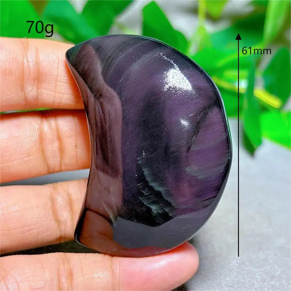 Rainbow Obsidian Moon