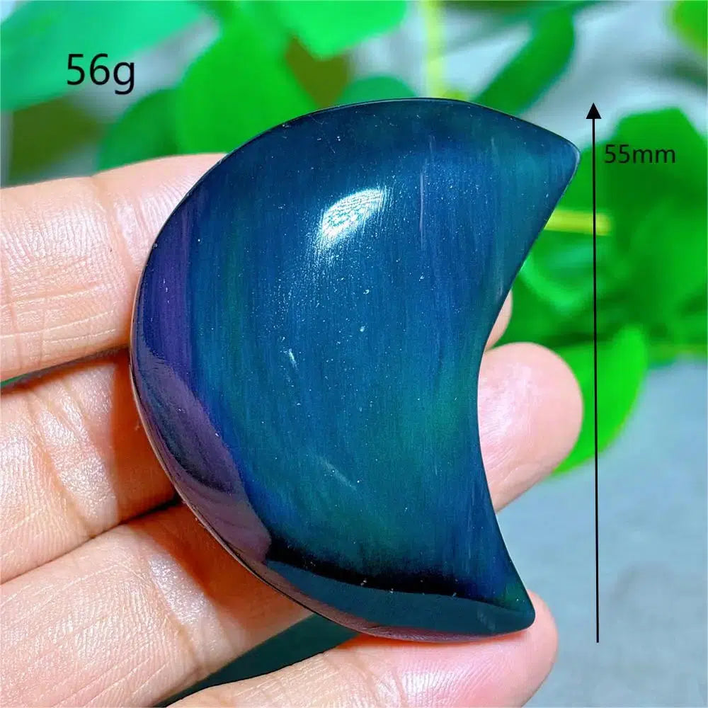 Rainbow Obsidian Moon