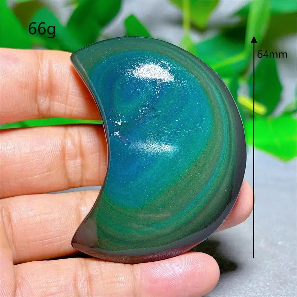 Rainbow Obsidian Moon