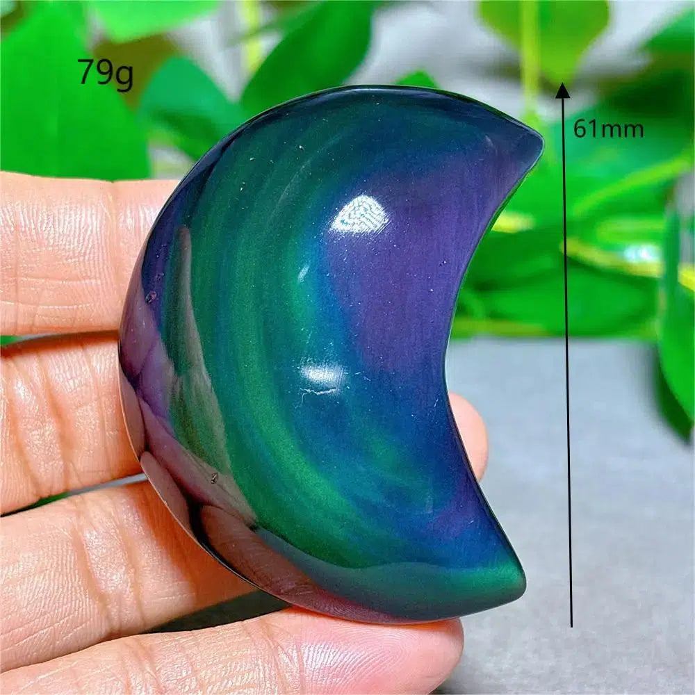 Rainbow Obsidian Moon