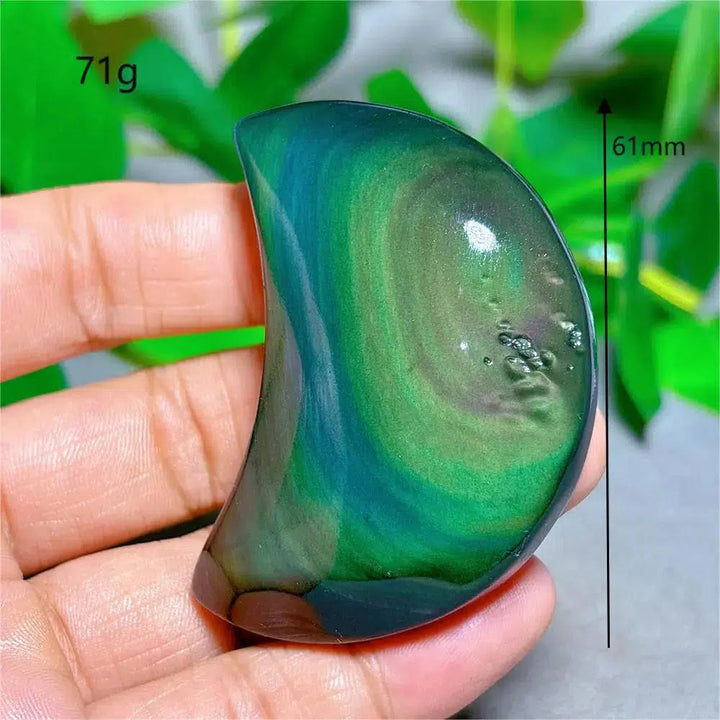 Rainbow Obsidian Moon