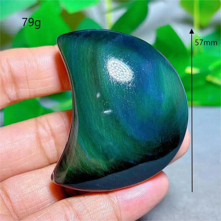 Rainbow Obsidian Moon