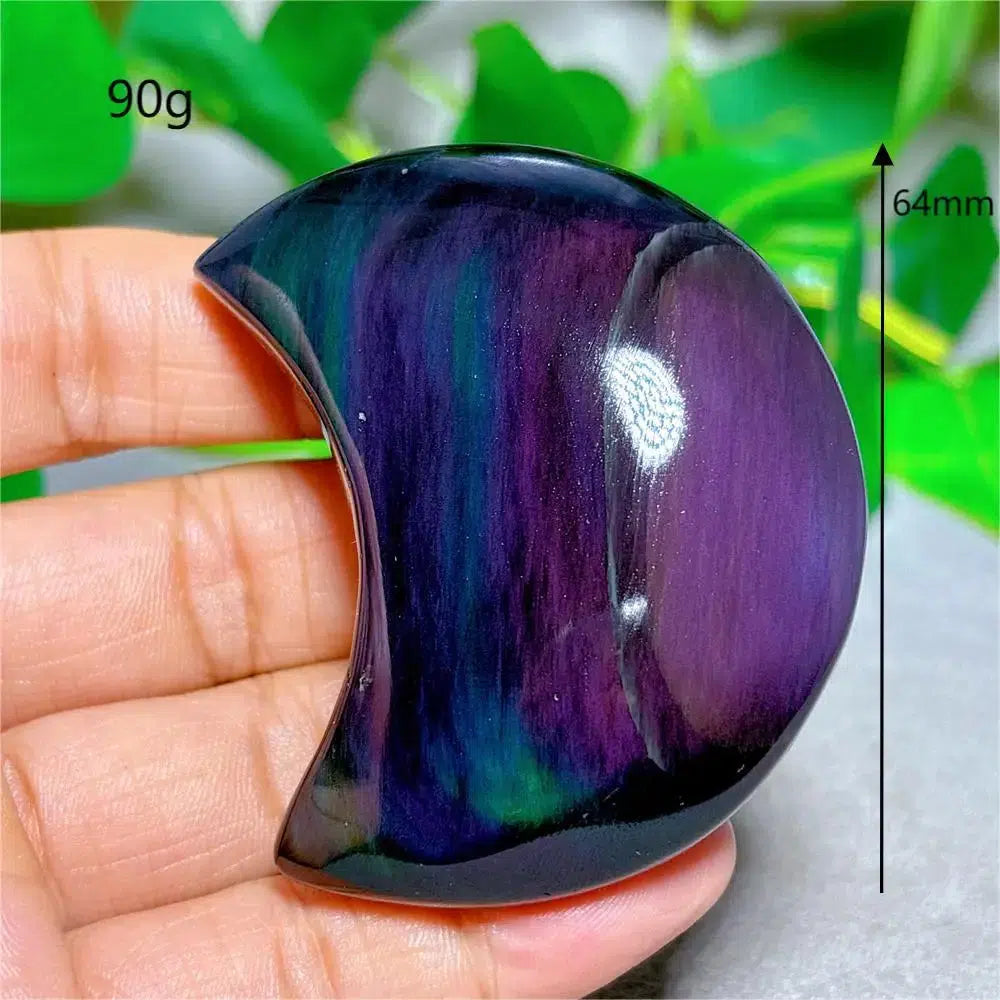 Rainbow Obsidian Moon