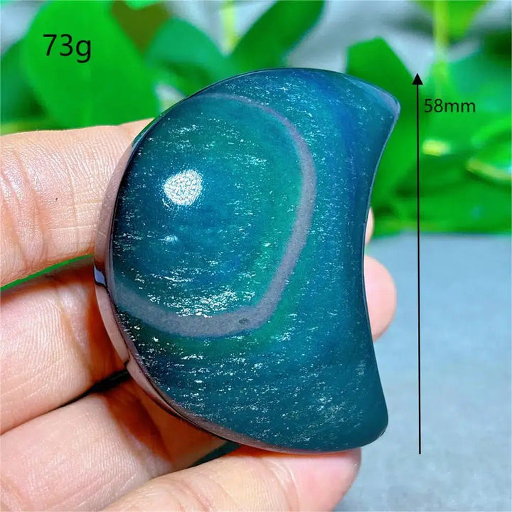 Rainbow Obsidian Moon