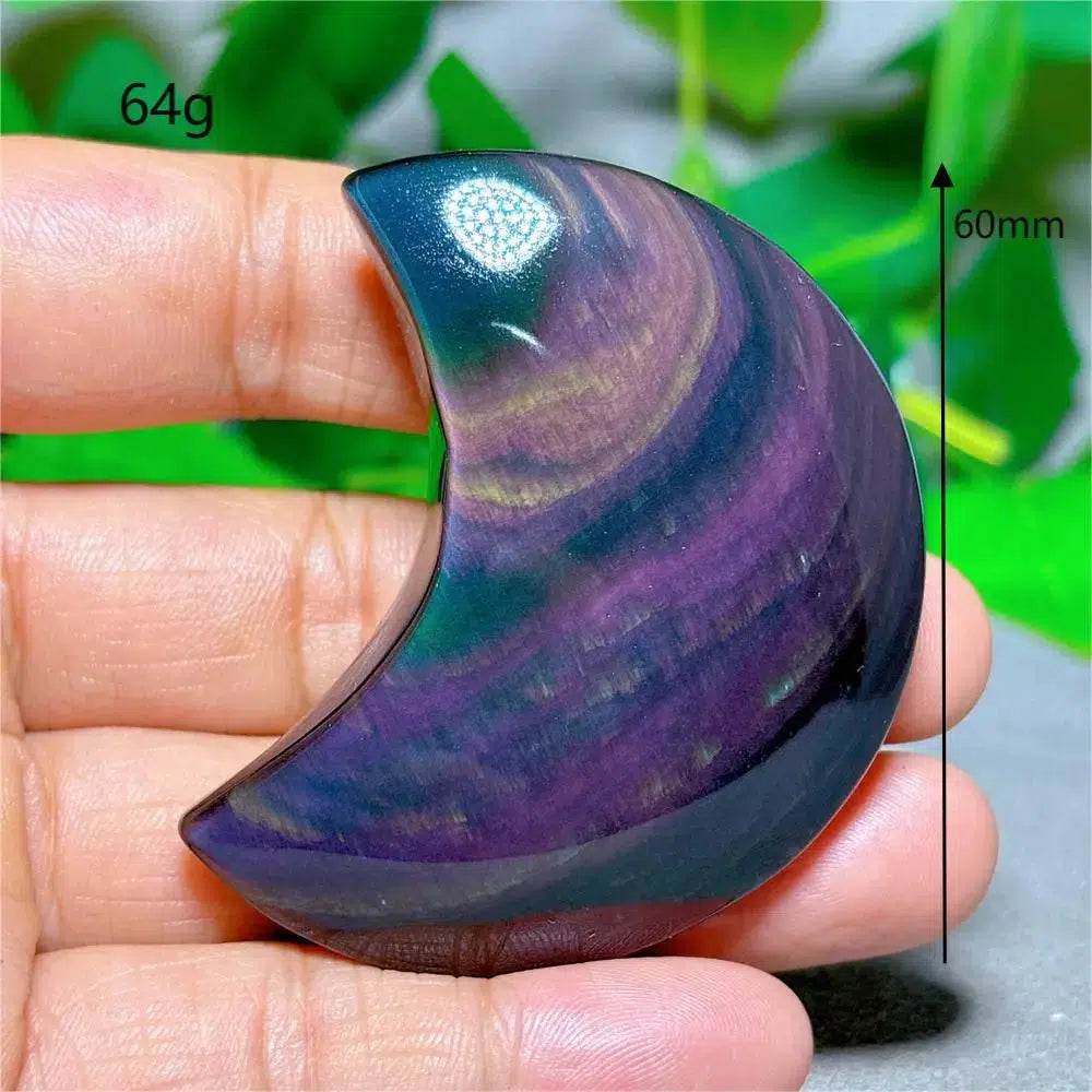 Rainbow Obsidian Moon