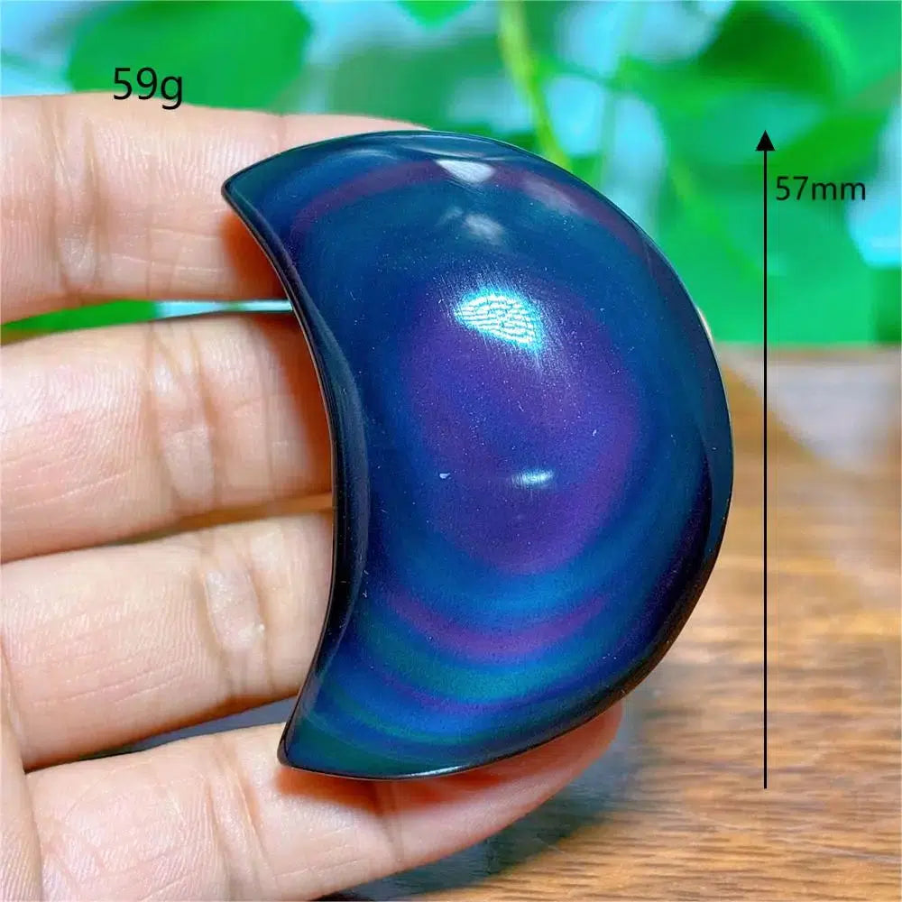 Rainbow Obsidian Moon