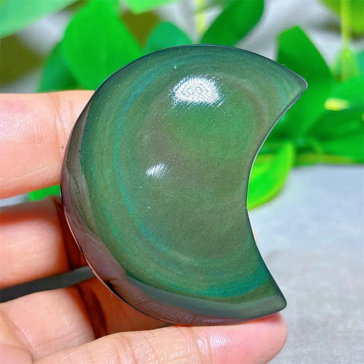 Rainbow Obsidian Moon