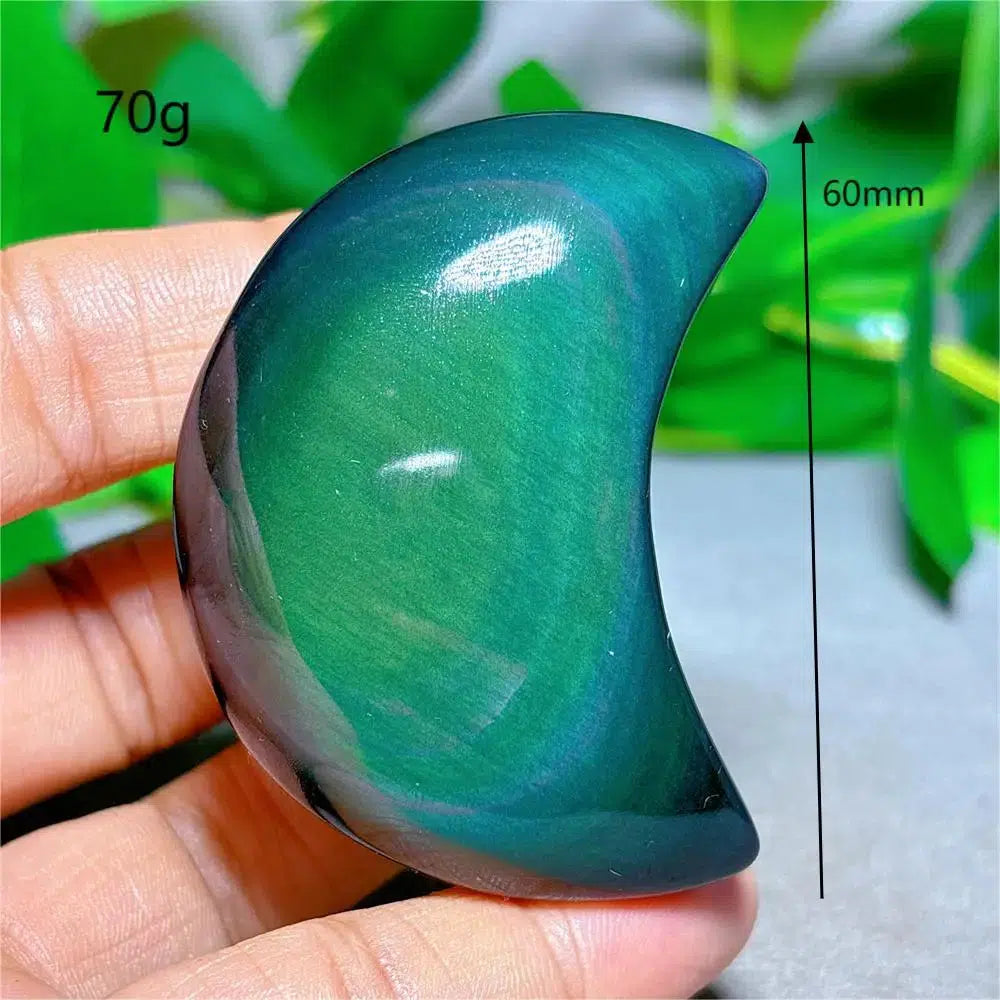 Rainbow Obsidian Moon