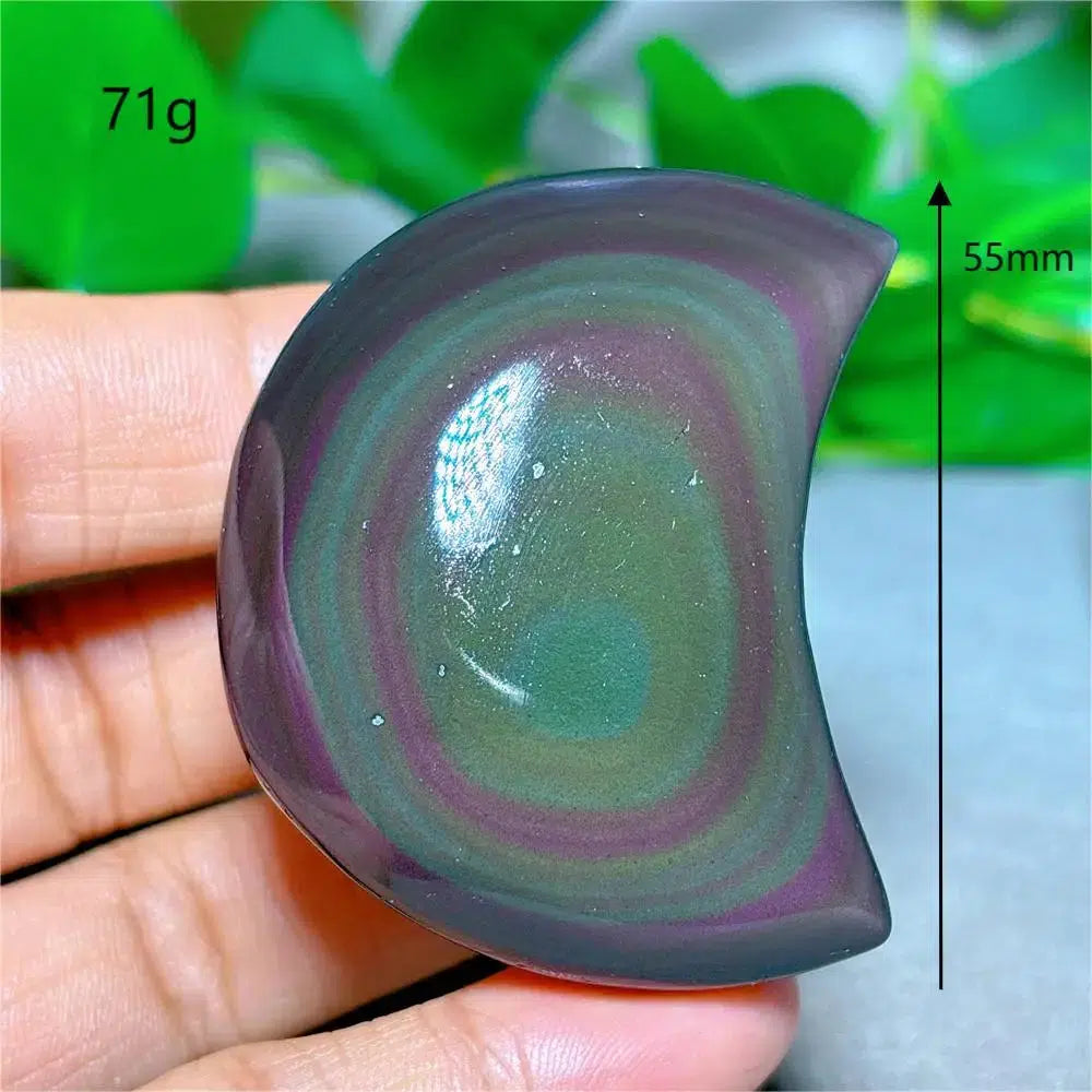 Rainbow Obsidian Moon