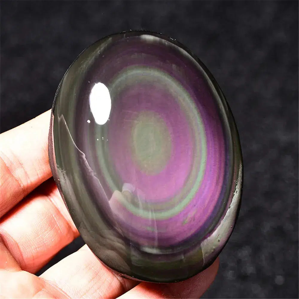 Rainbow Obsidian Palmstones