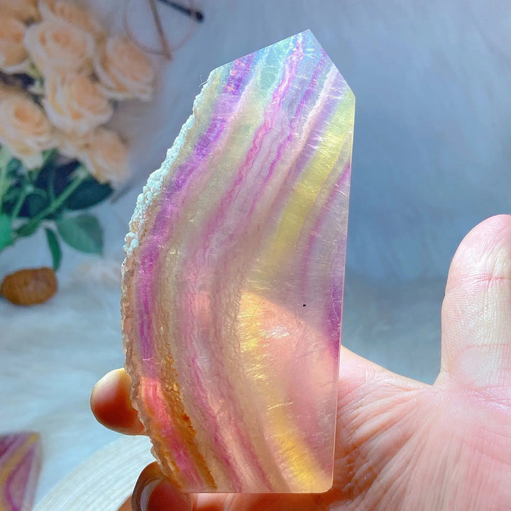 Rainbow Pastel Fluorite Tower