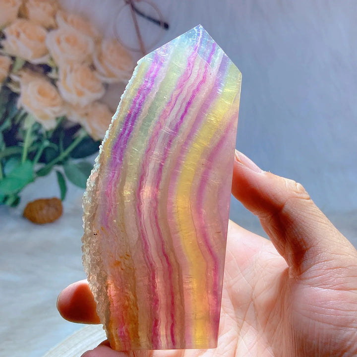 Rainbow Pastel Fluorite Tower