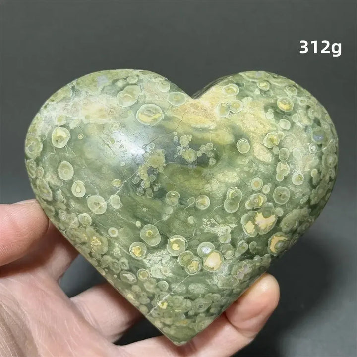 Rainforest Jasper Heart Healing Crystal-Hearts-Ali-Rainforest Jasper-20 312g-Crystal Destiny