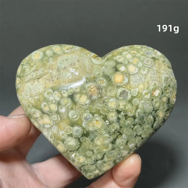 Rainforest Jasper Heart Healing Crystal-Hearts-Ali-Rainforest Jasper-34 191g-Crystal Destiny