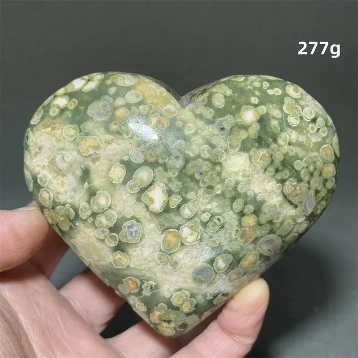 Rainforest Jasper Heart Healing Crystal-Hearts-Ali-Rainforest Jasper-5 277g-Crystal Destiny