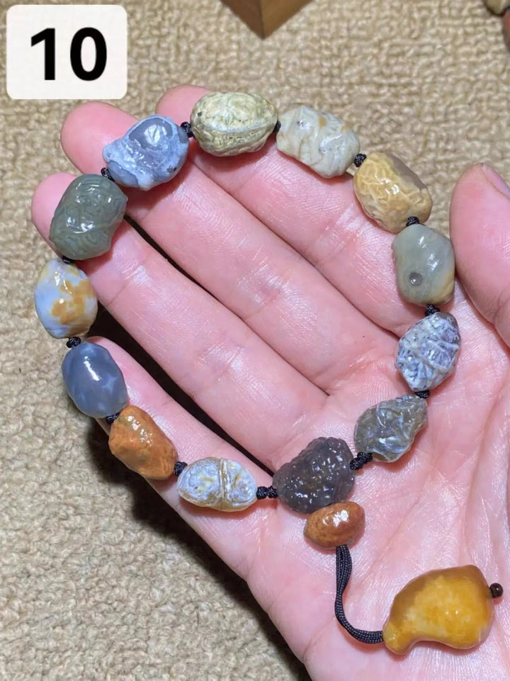 Rare Gobi Agate Natural Rough Stone Bracelet