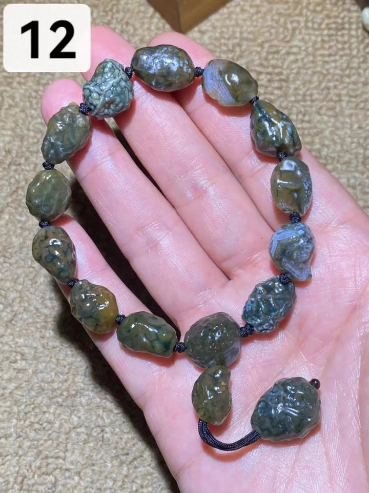 Rare Gobi Agate Natural Rough Stone Bracelet