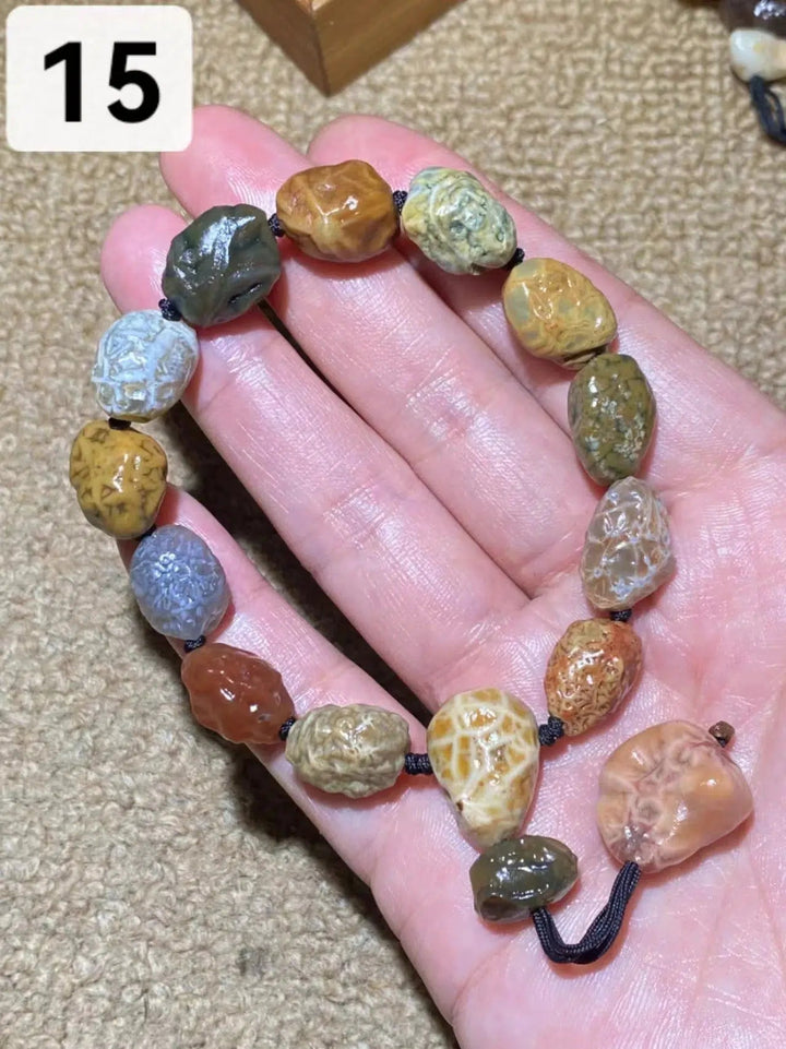 Rare Gobi Agate Natural Rough Stone Bracelet