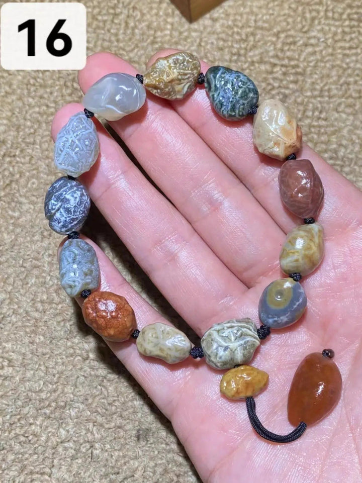 Rare Gobi Agate Natural Rough Stone Bracelet