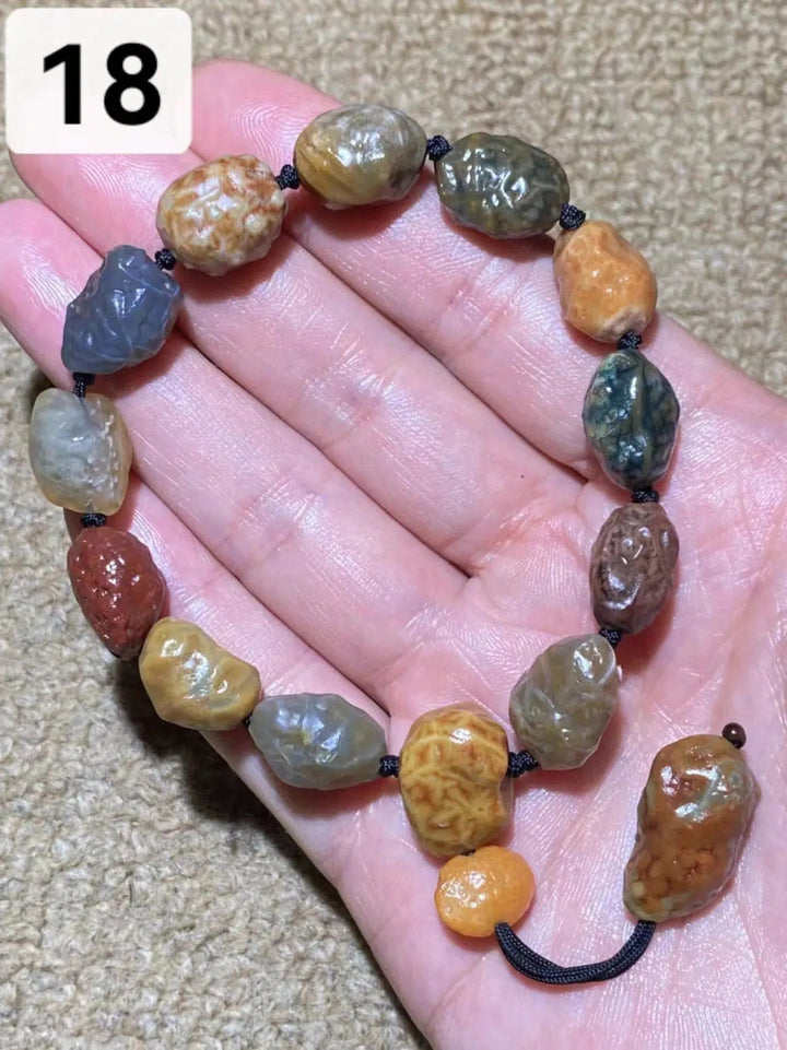 Rare Gobi Agate Natural Rough Stone Bracelet