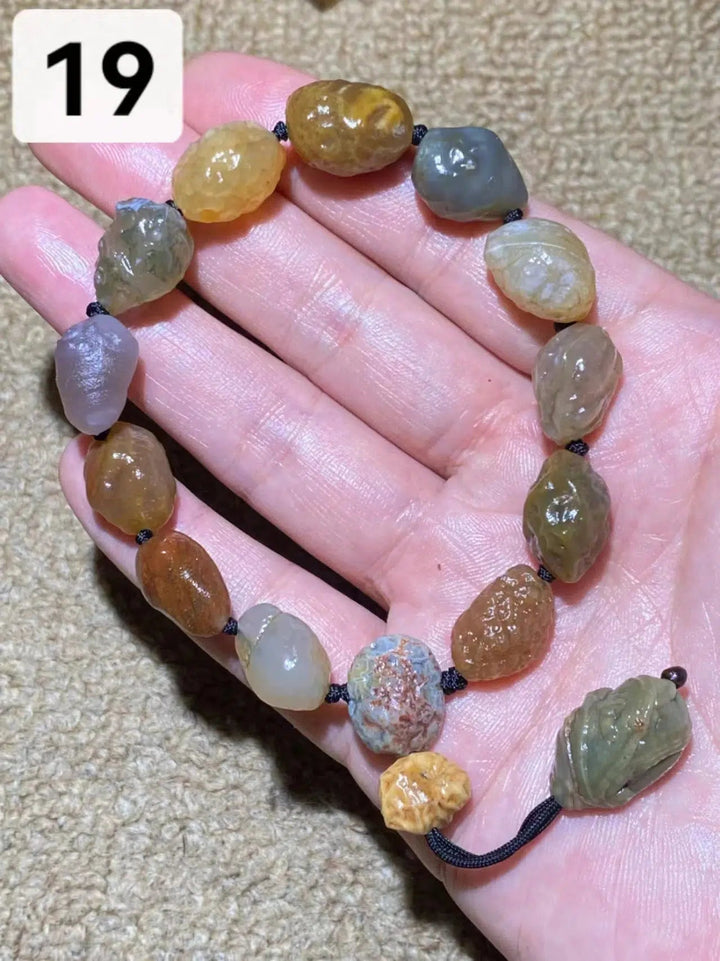 Rare Gobi Agate Natural Rough Stone Bracelet