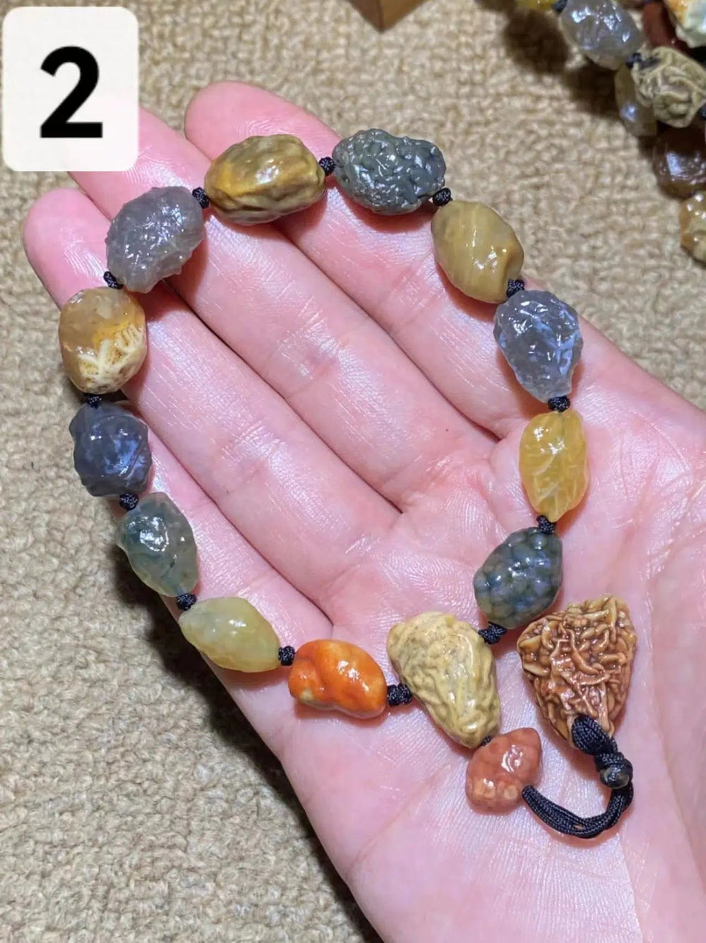 Rare Gobi Agate Natural Rough Stone Bracelet