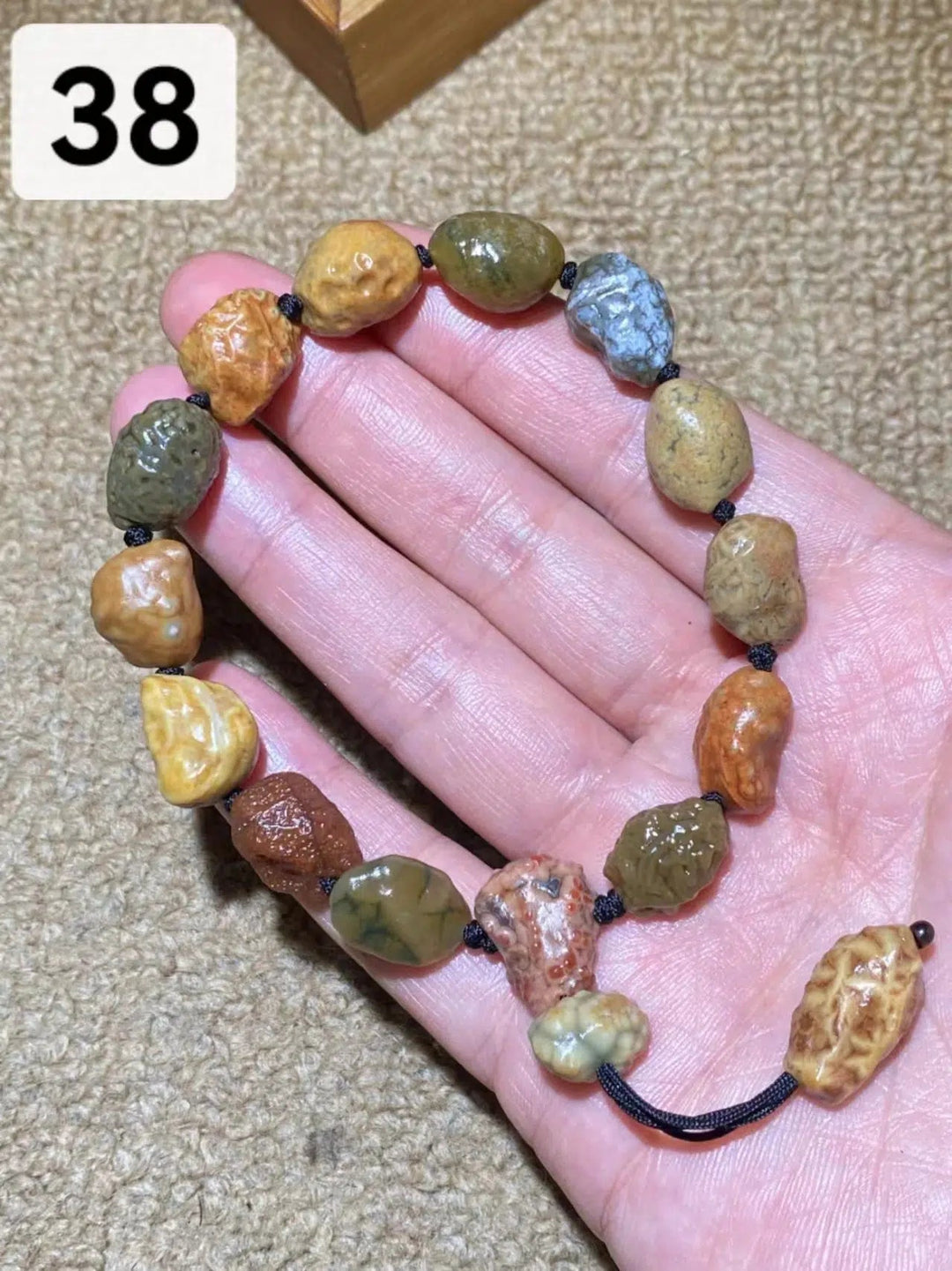 Rare Gobi Agate Natural Rough Stone Bracelet