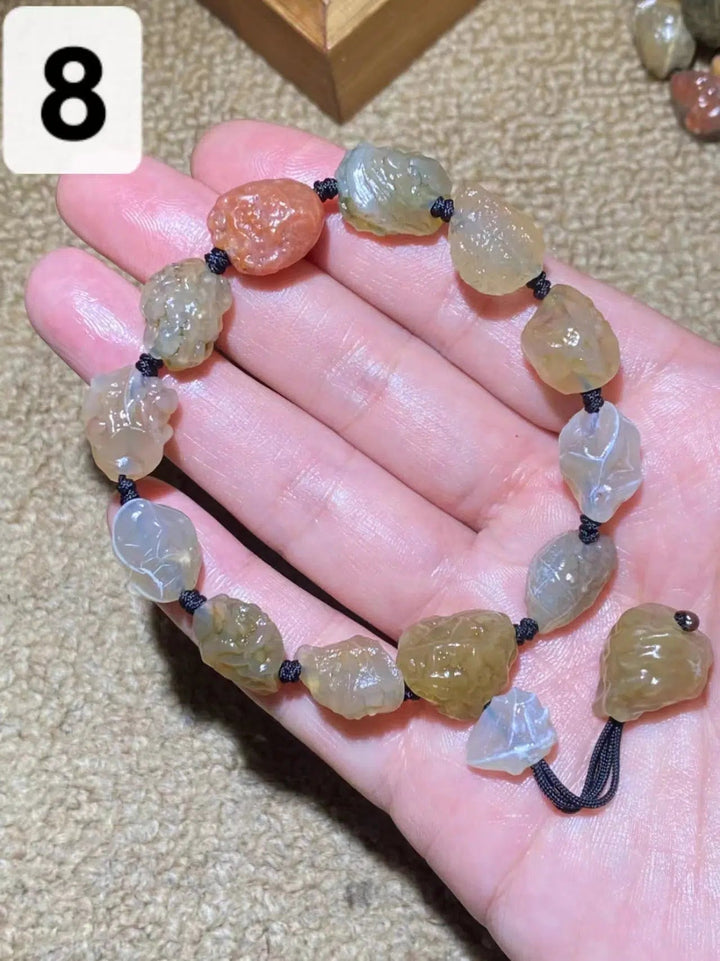 Rare Gobi Agate Natural Rough Stone Bracelet