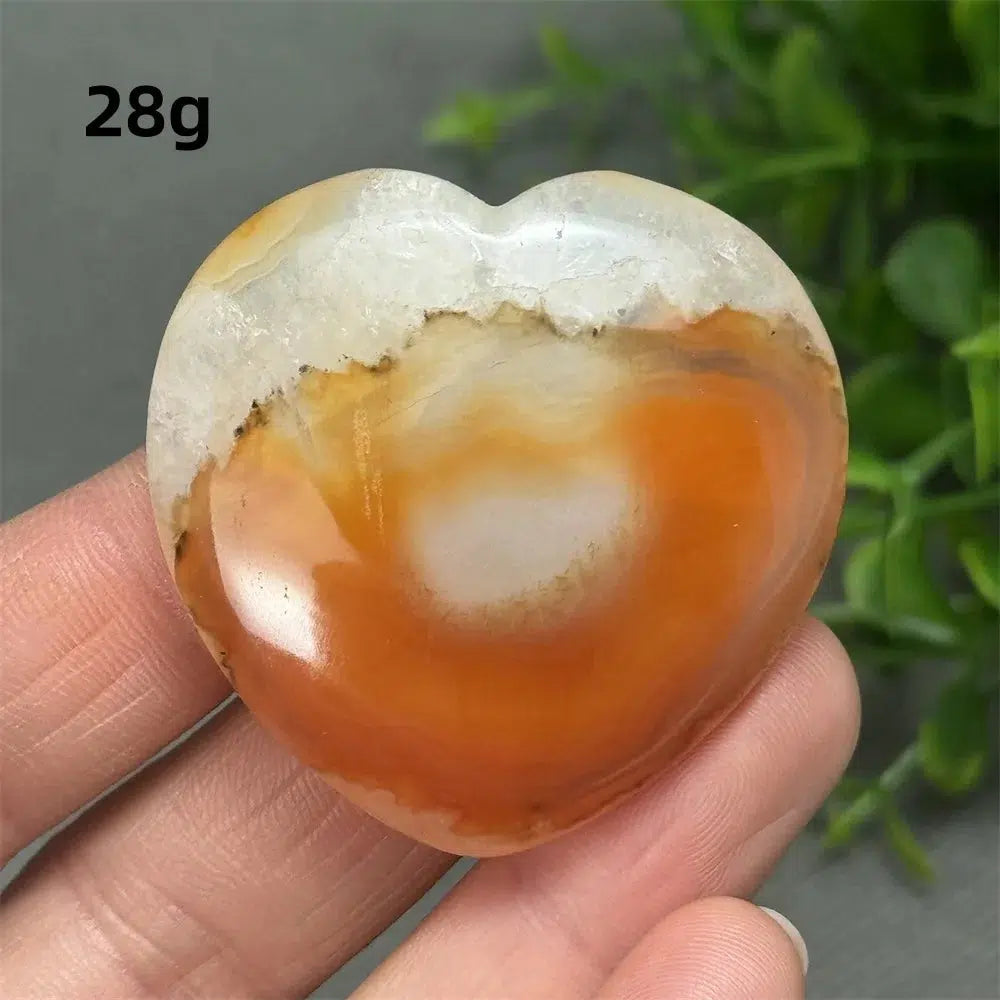 Red Agate Heart