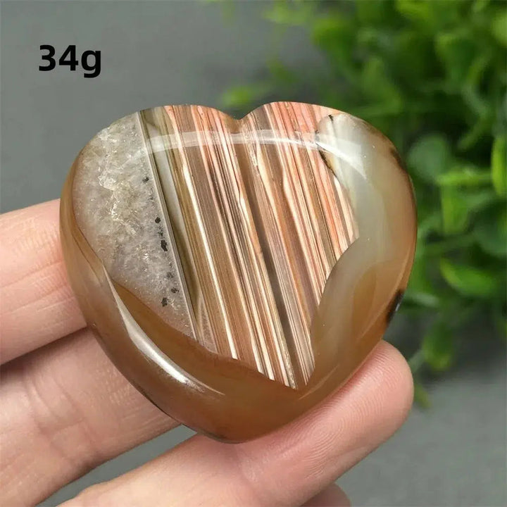 Red Agate Heart