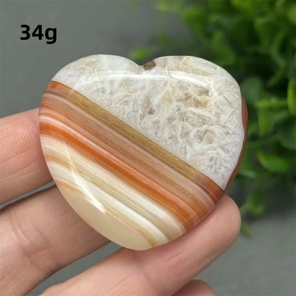 Red Agate Heart