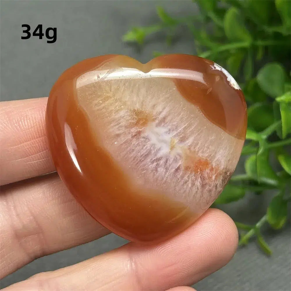 Red Agate Heart