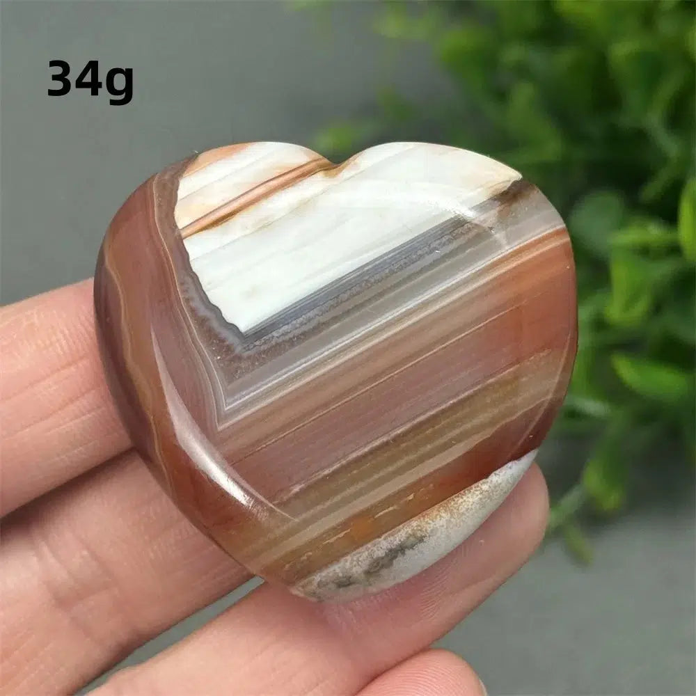 Red Agate Heart