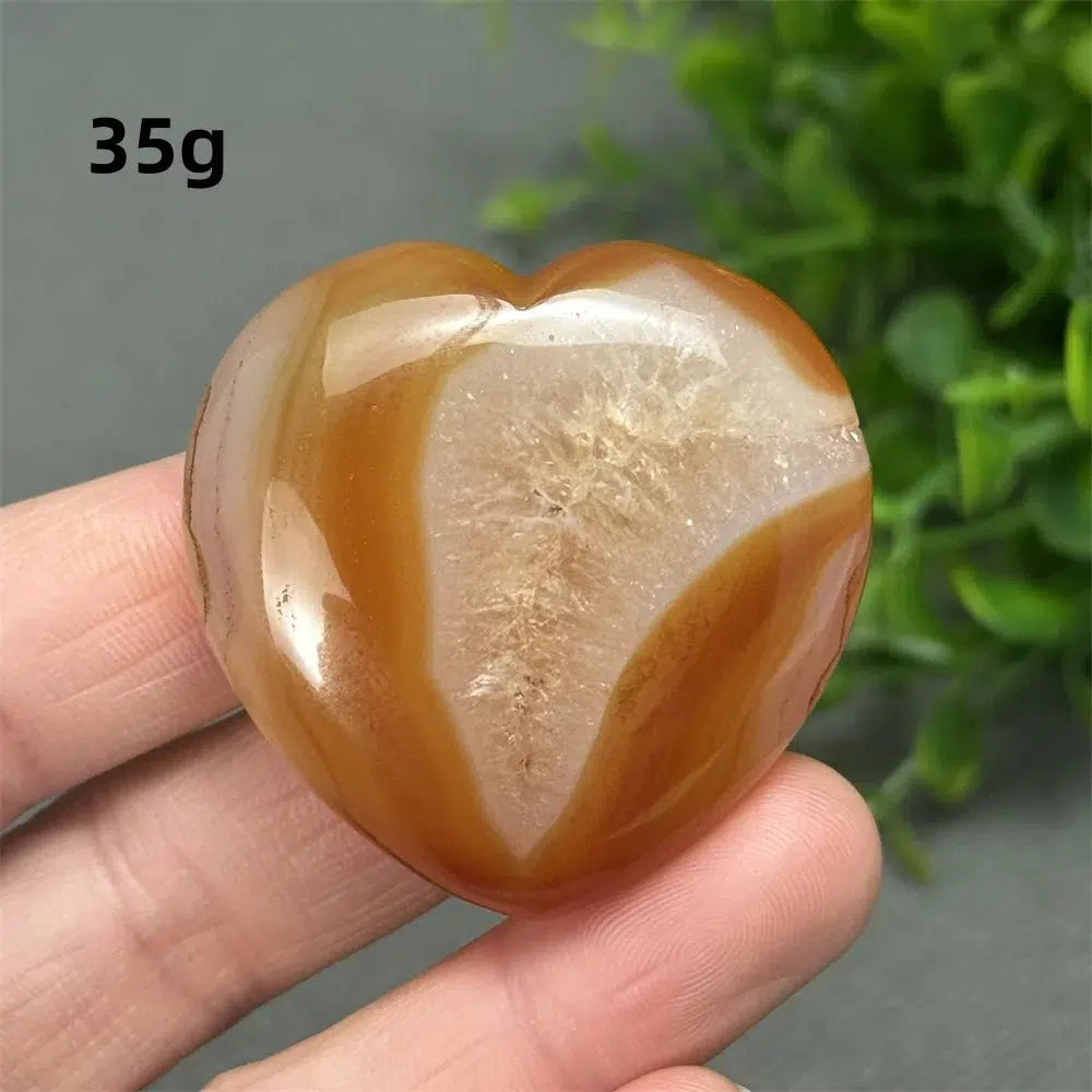 Red Agate Heart