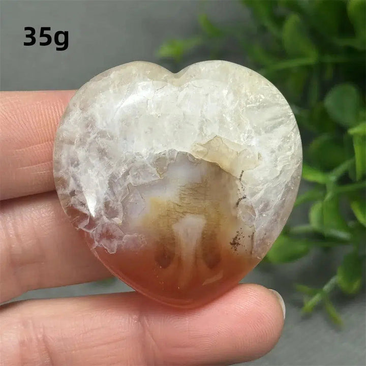 Red Agate Heart