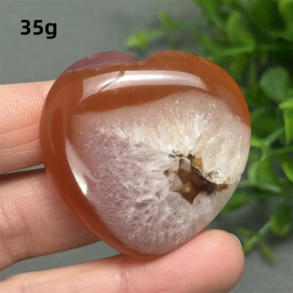 Red Agate Heart